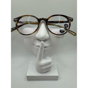 eyebobs Case Closed eyeglass frames multi brown stripes ombré new with small def